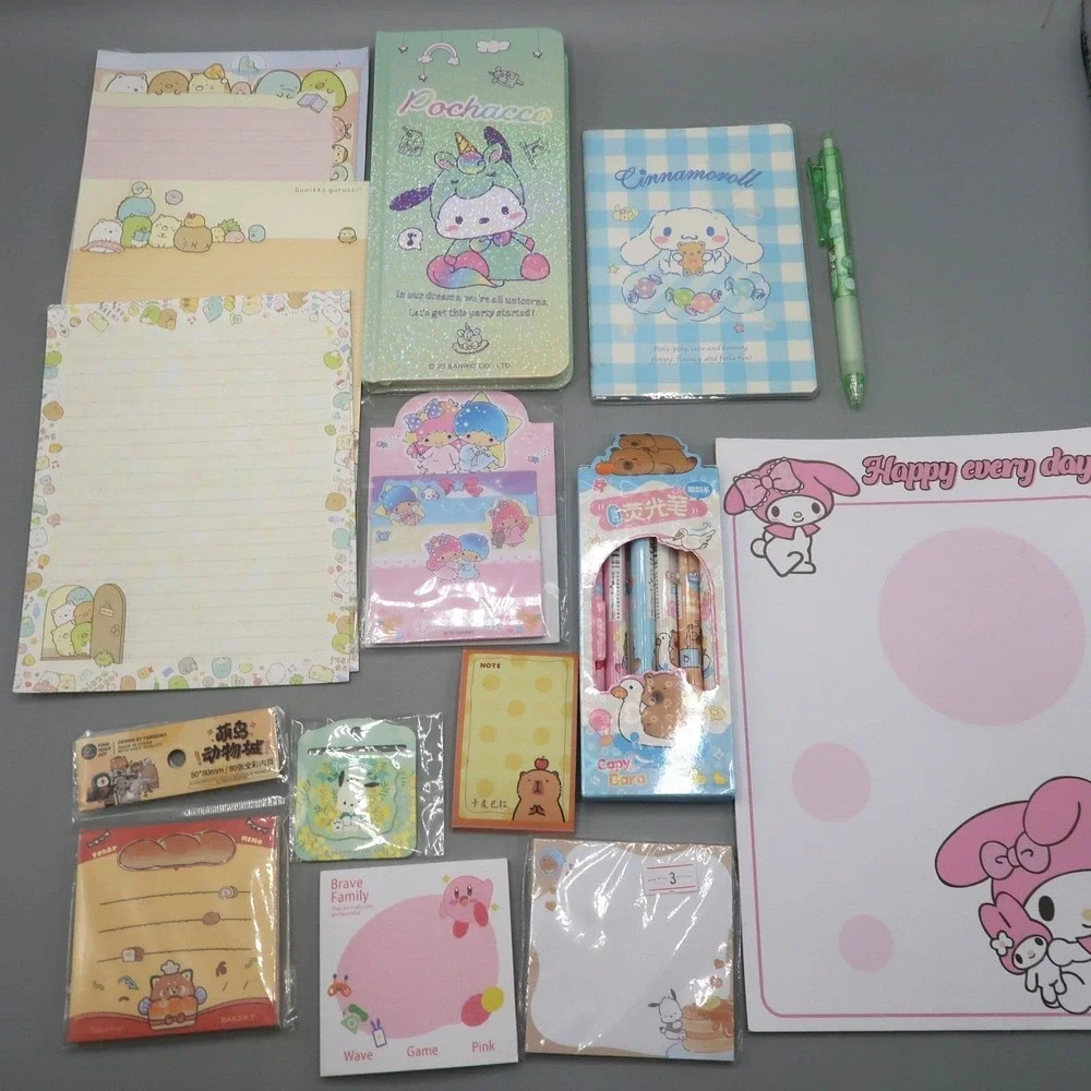Pochacco Sanrio Stationary Lot Anime Pen Notepad Sticky Notes